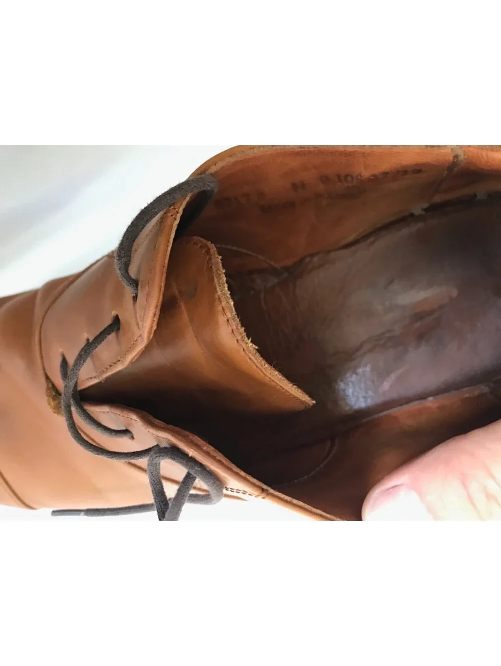 Wolf & Shepherd Oxford Closer Cap Toe Maple Tan Calfskin Shoes, US 11 Portugal